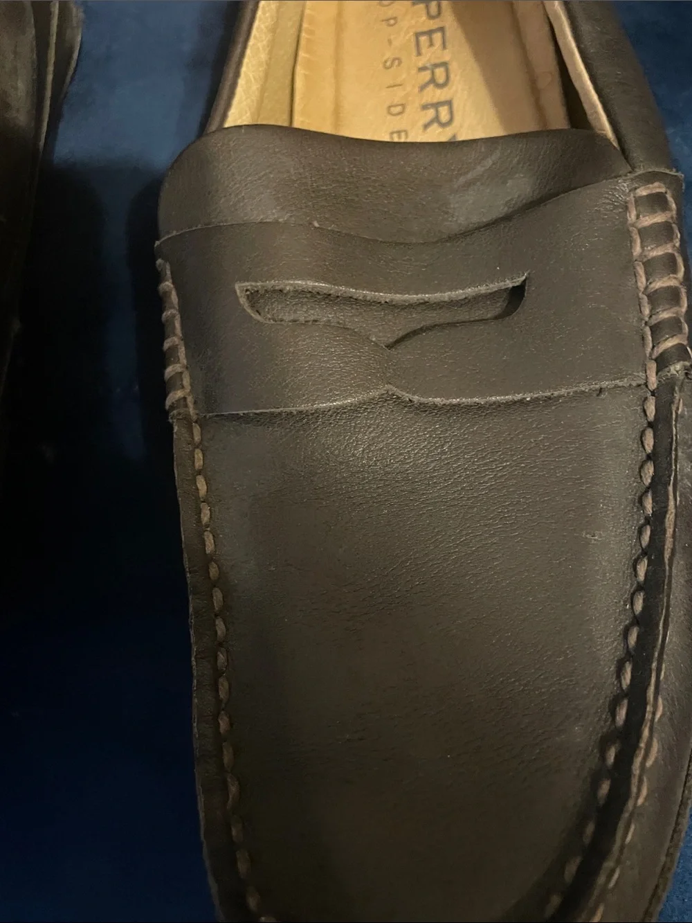 Sperry Black Leather Penny Loafers - Classic Slip-On Moccasin